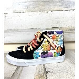 Vans x Cultivate Care Sk8-Hi Women’s 8 Black Multi Suede Canvas Lace Up Sneakers
